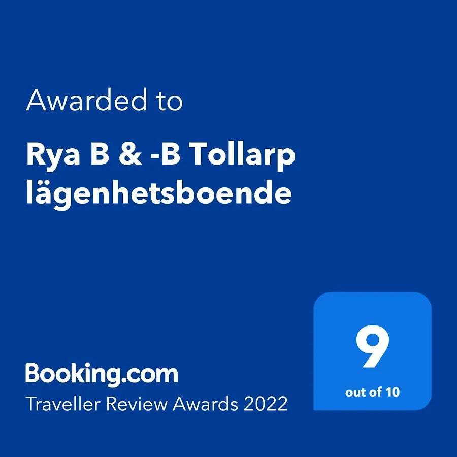 Apartment Rya B & -B Tollarp Laegenhetsboende